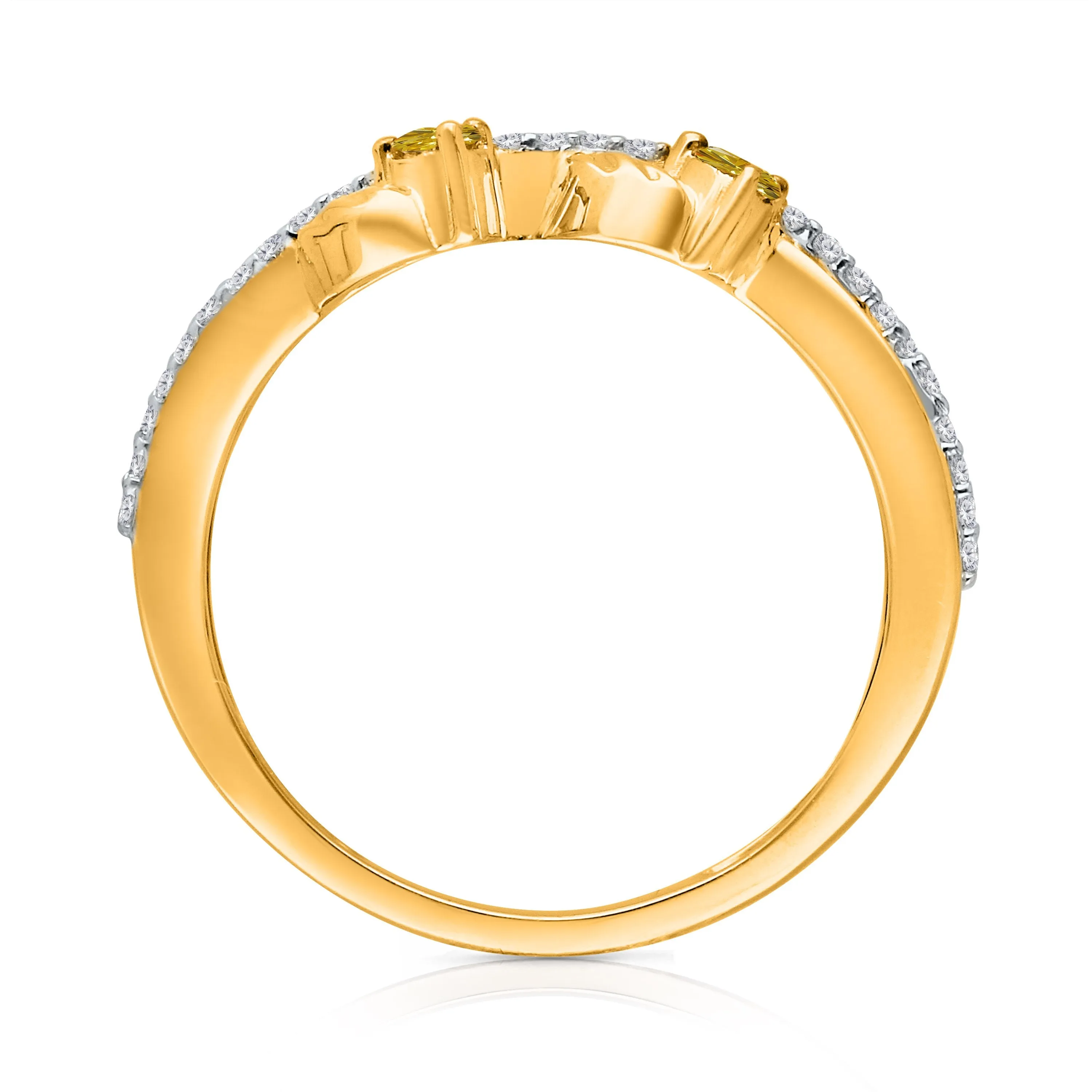 Kallati Eternal Diamond Ring in 14K Two-Tone Gold