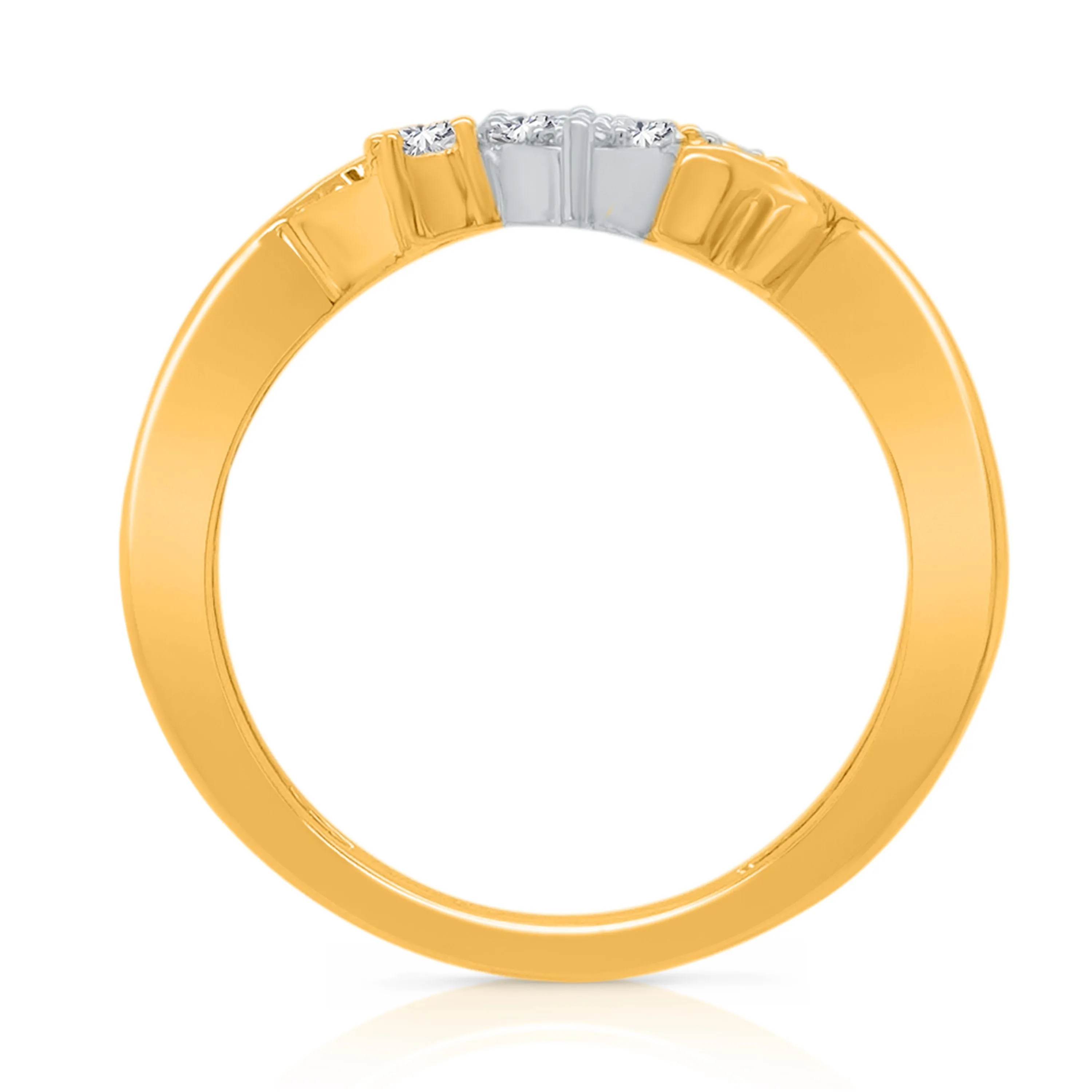 Kallati Eternal Diamond Ring in 14K Two-Tone Gold