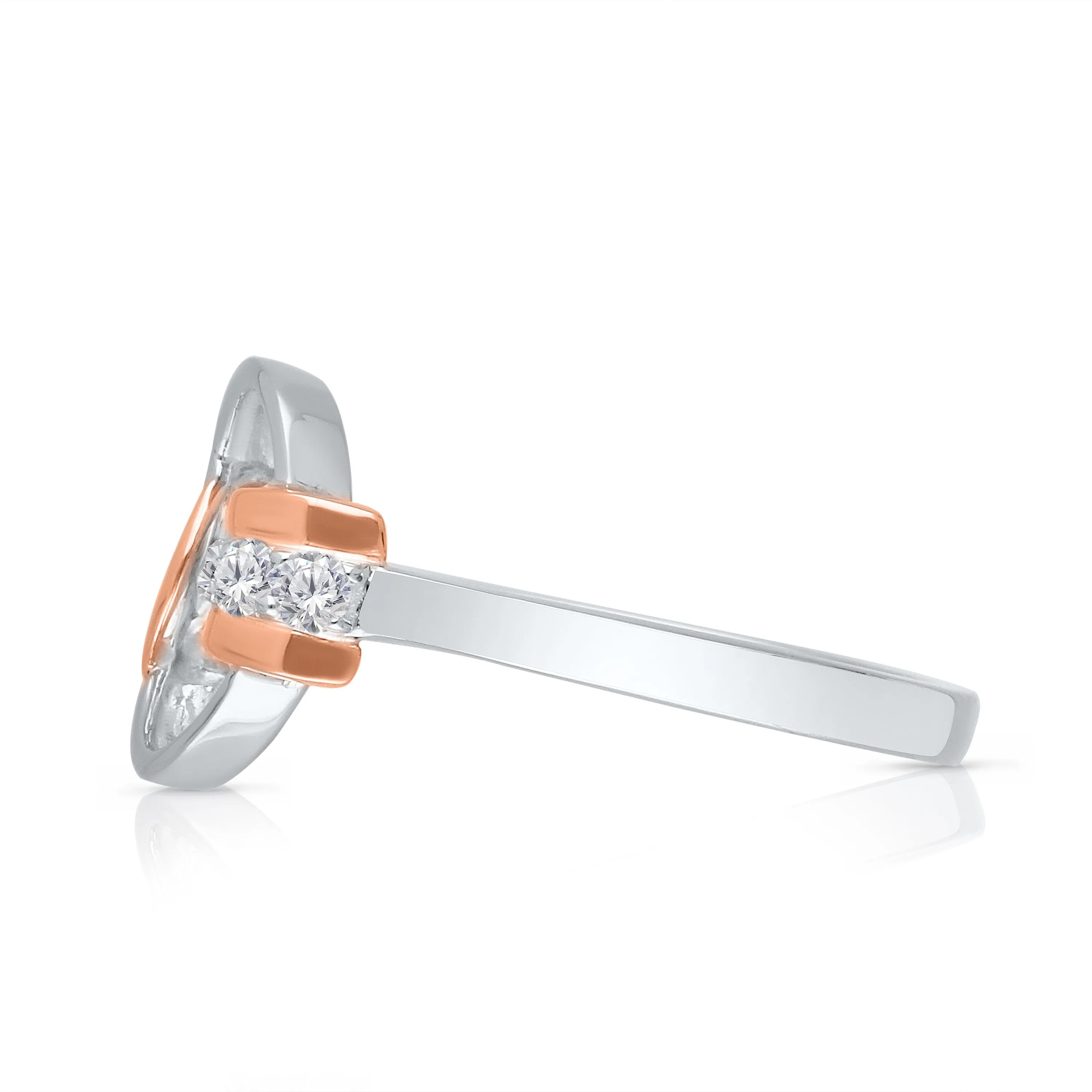Kallati Eternal Diamond Ring in 14K Two-Tone Gold