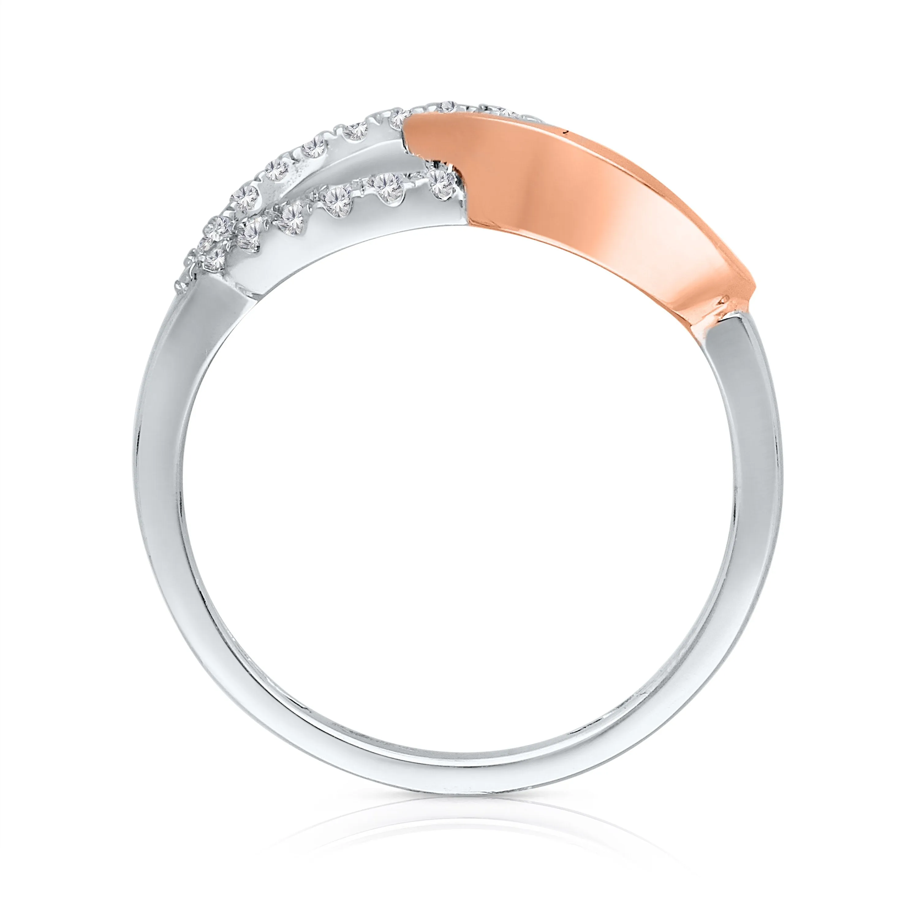 Kallati Eternal Diamond Ring in 14K Two-Tone Gold