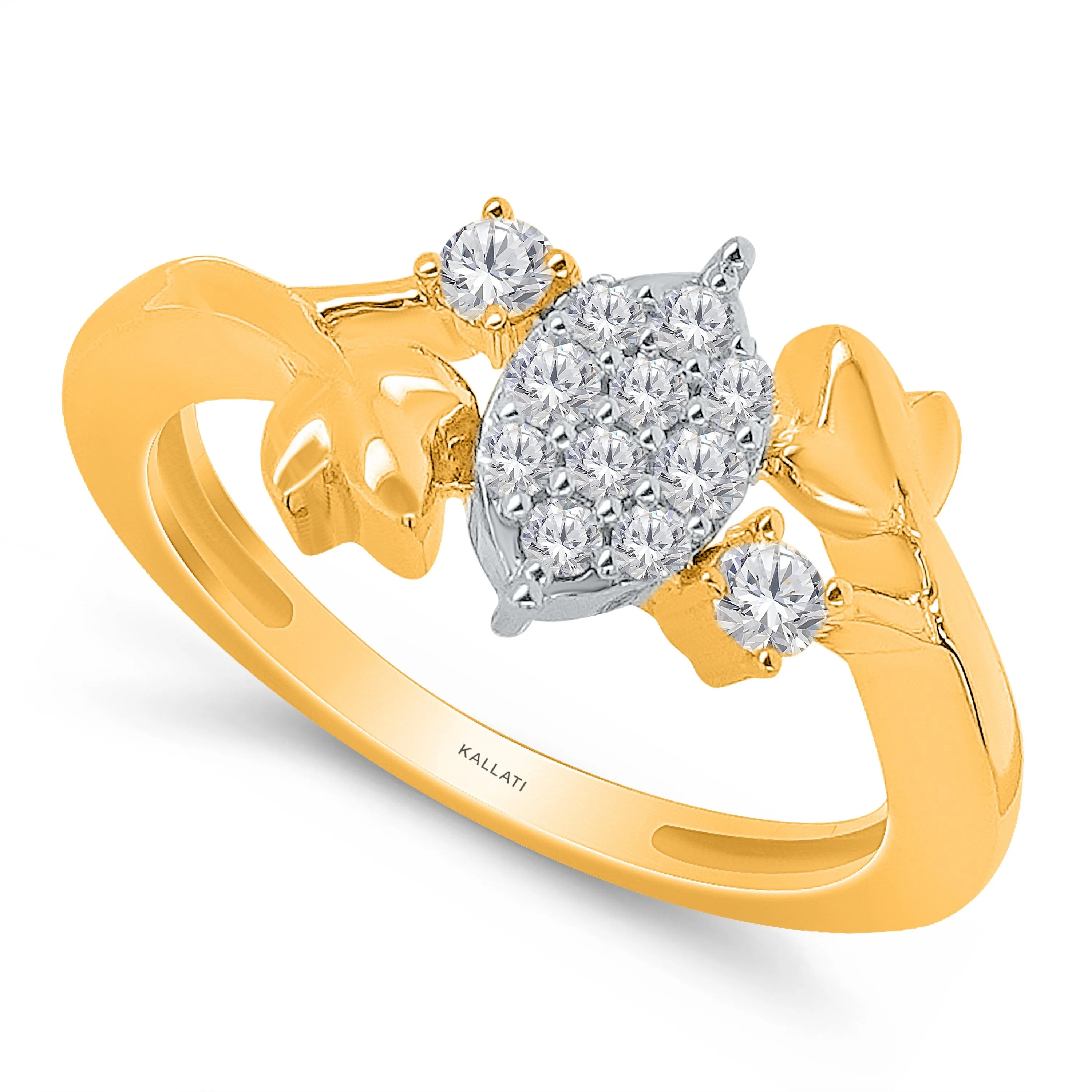 Kallati Eternal Diamond Ring in 14K Two-Tone Gold