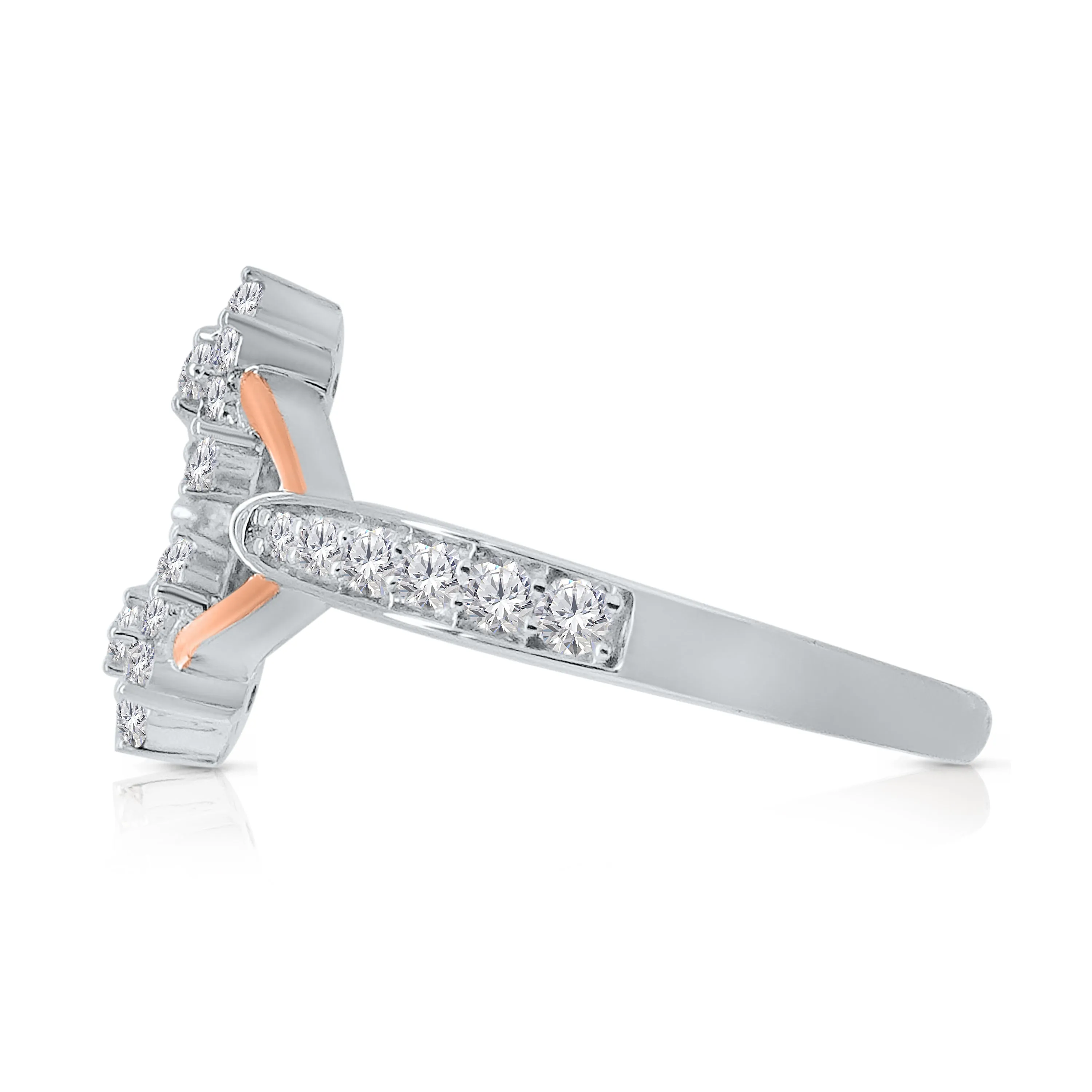 Kallati Eternal Diamond Ring in 14K Two-Tone Gold