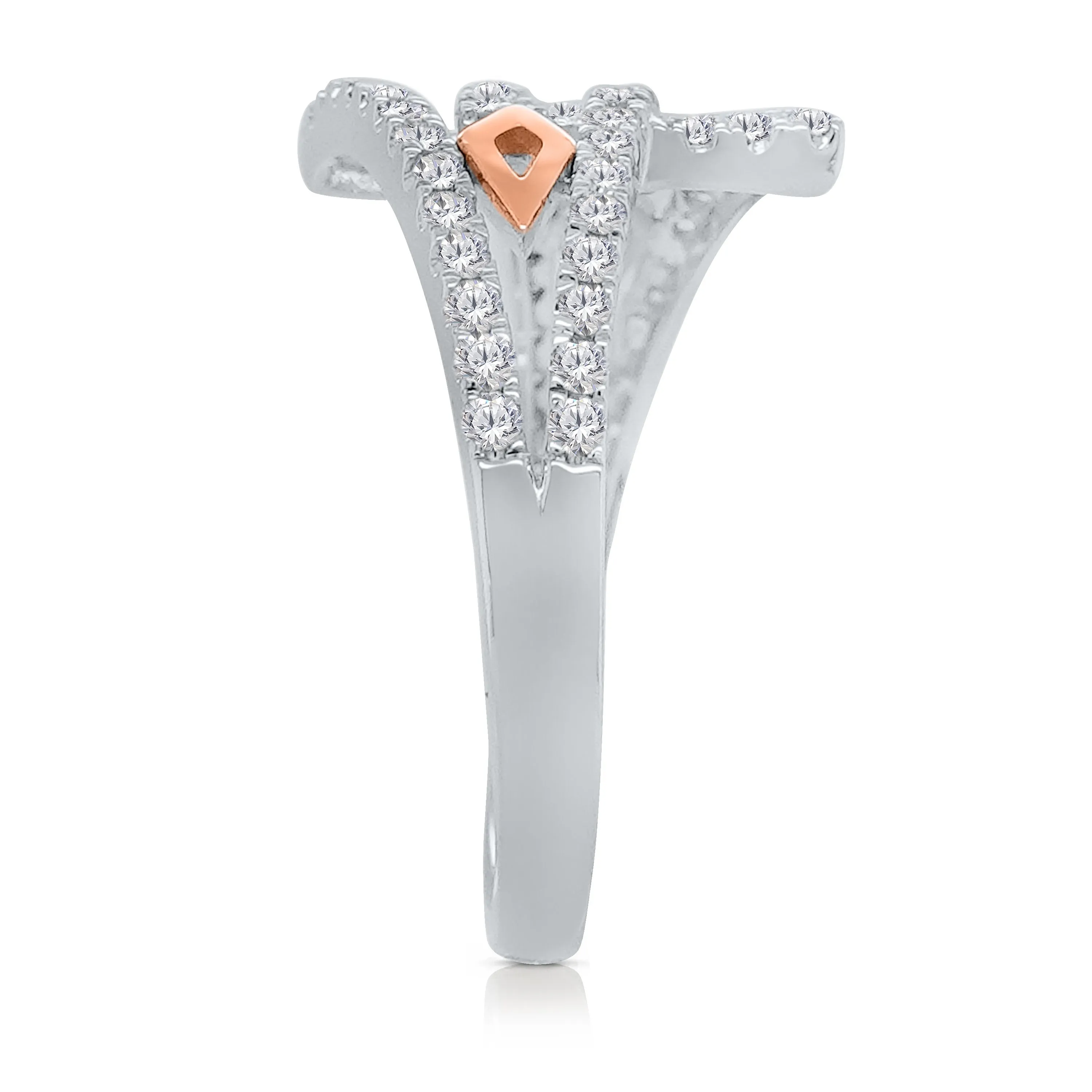 Kallati Eternal Diamond Ring in 14K Two-Tone Gold