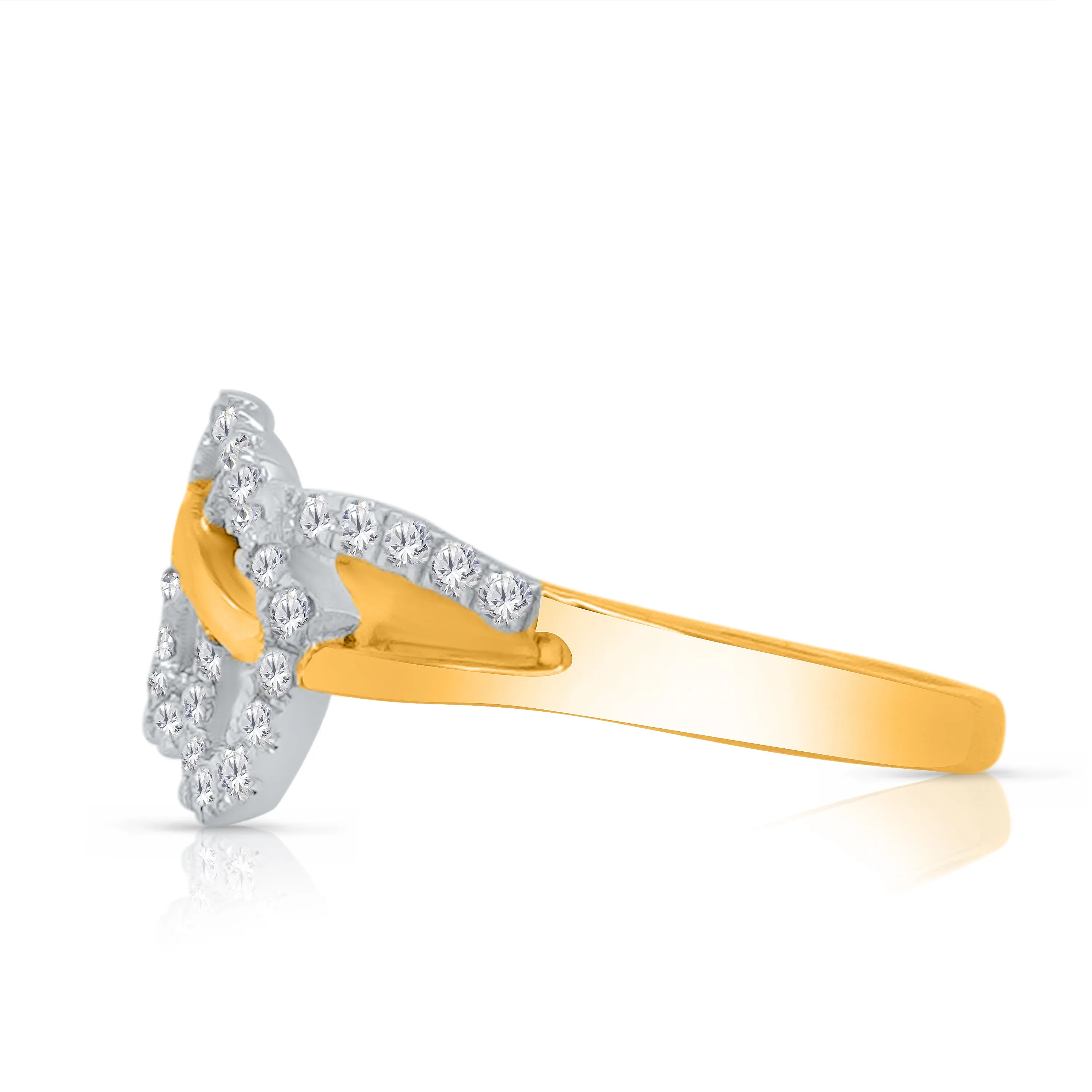 Kallati Eternal Diamond Ring in 14K Two-Tone Gold