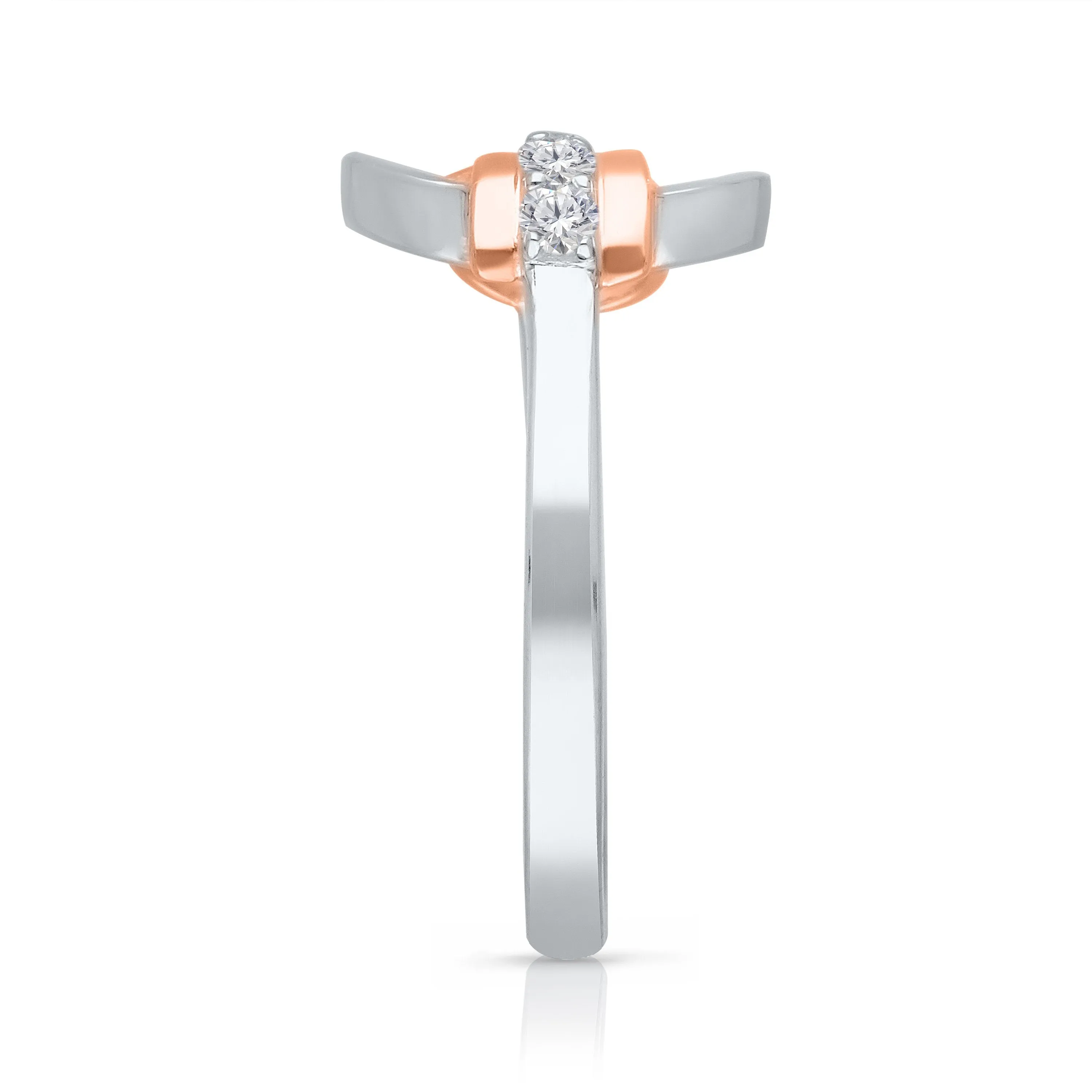 Kallati Eternal Diamond Ring in 14K Two-Tone Gold