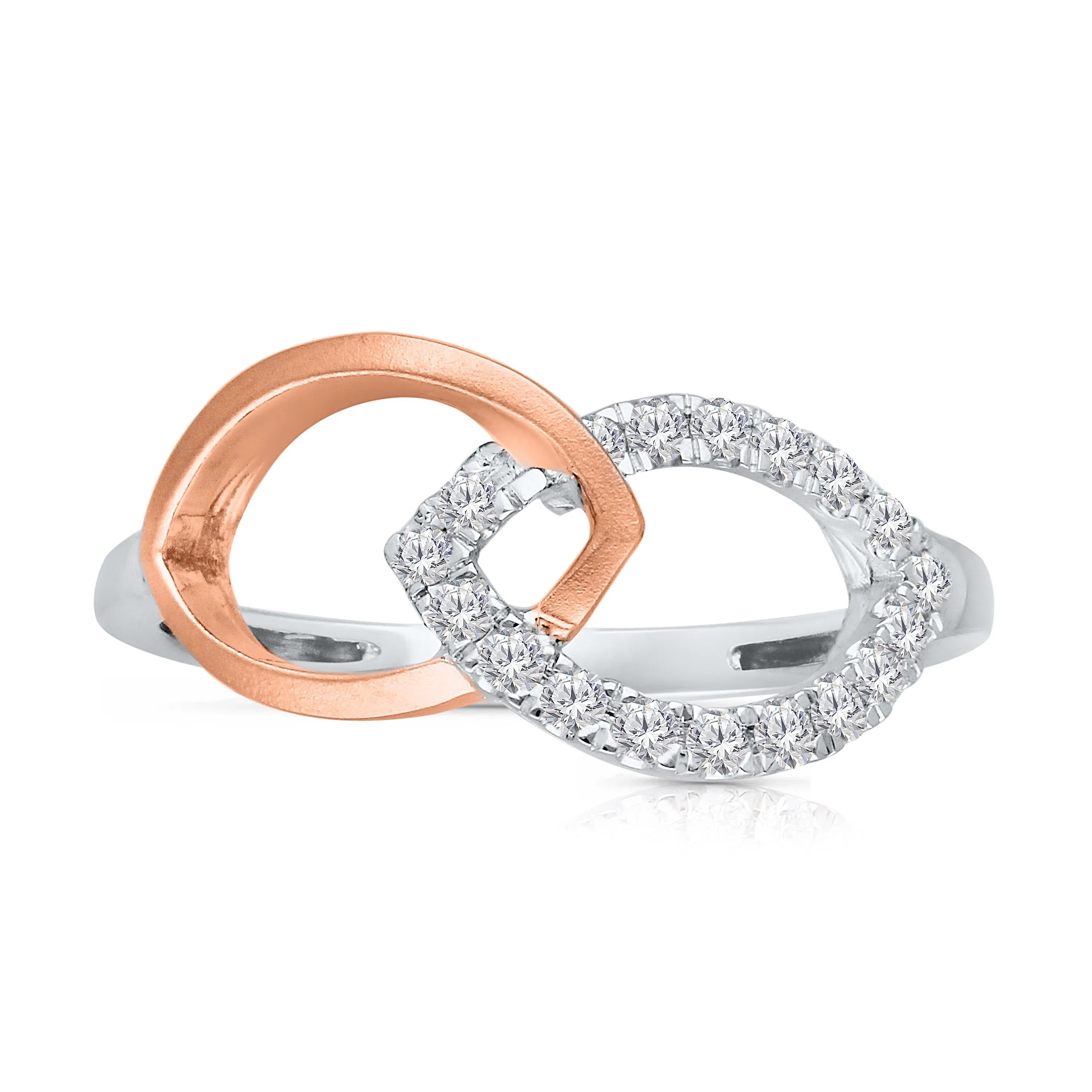 Kallati Eternal Diamond Ring in 14K Two-Tone Gold
