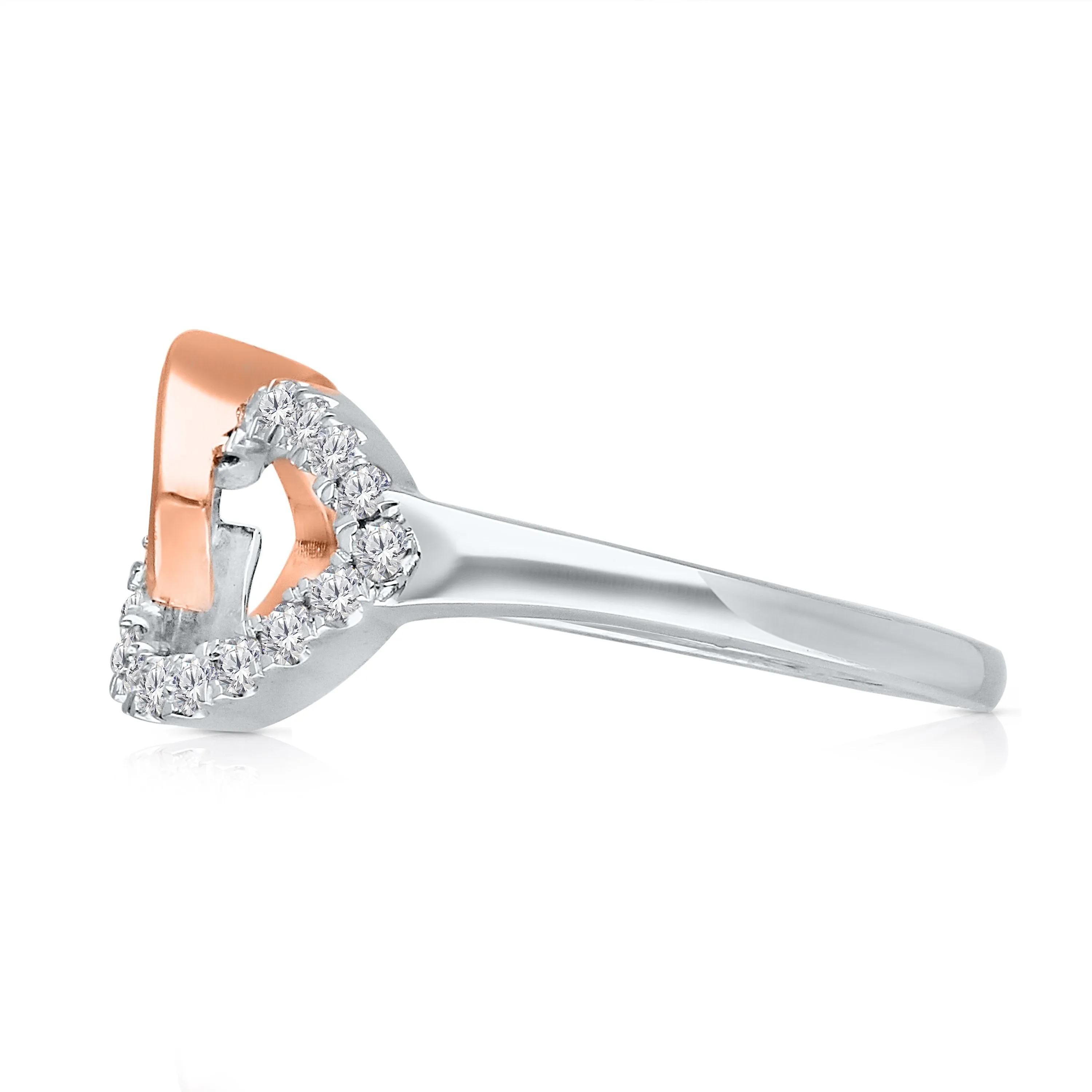 Kallati Eternal Diamond Ring in 14K Two-Tone Gold