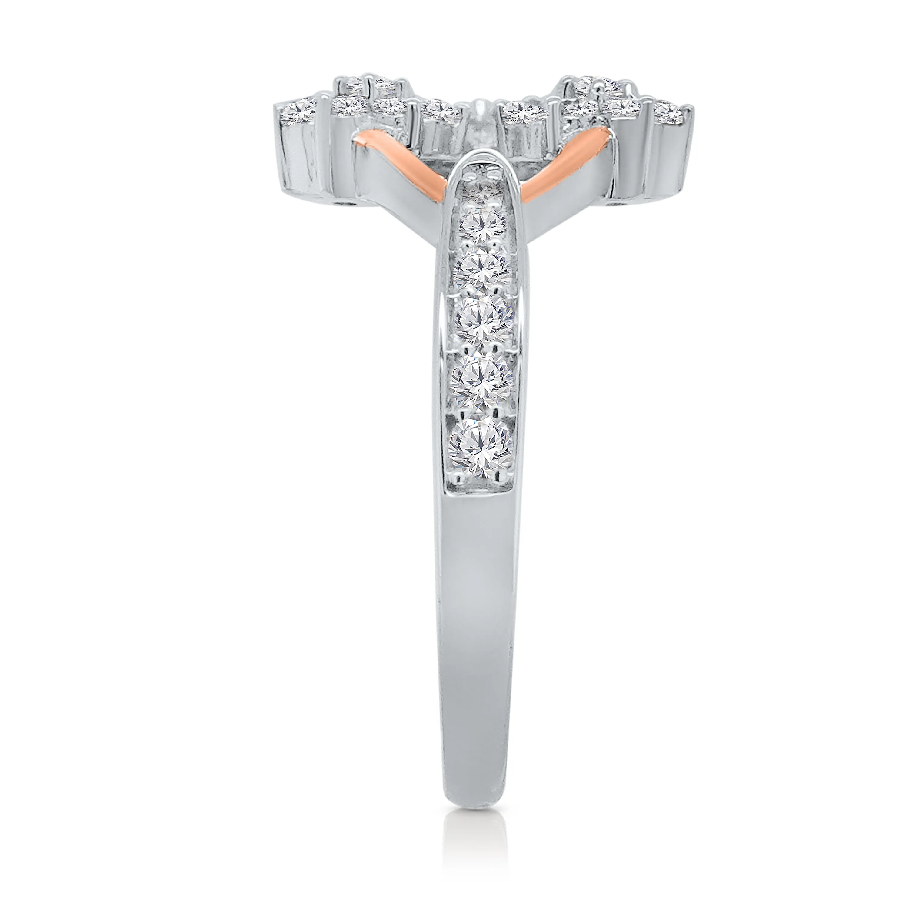 Kallati Eternal Diamond Ring in 14K Two-Tone Gold