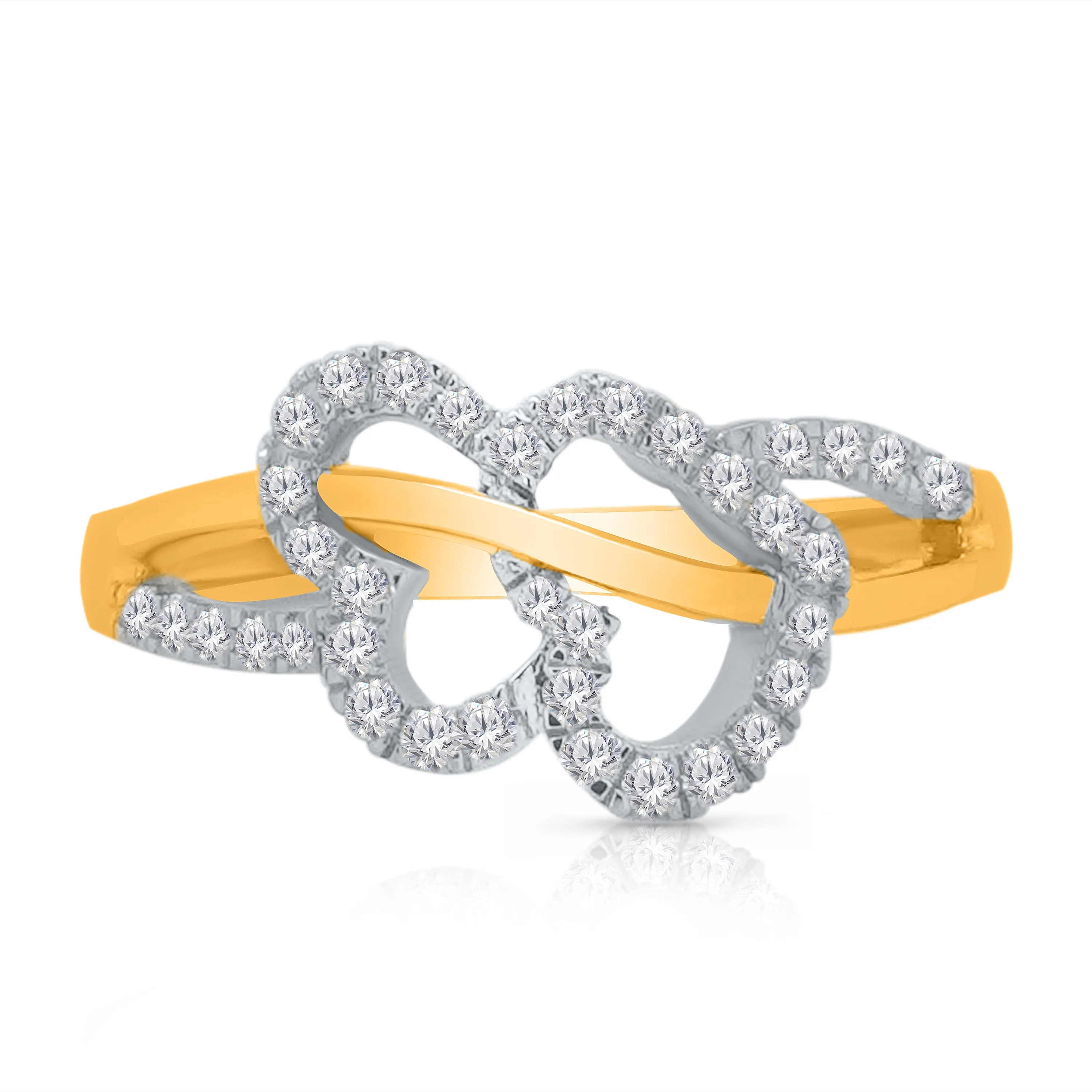 Kallati Eternal Diamond Ring in 14K Two-Tone Gold