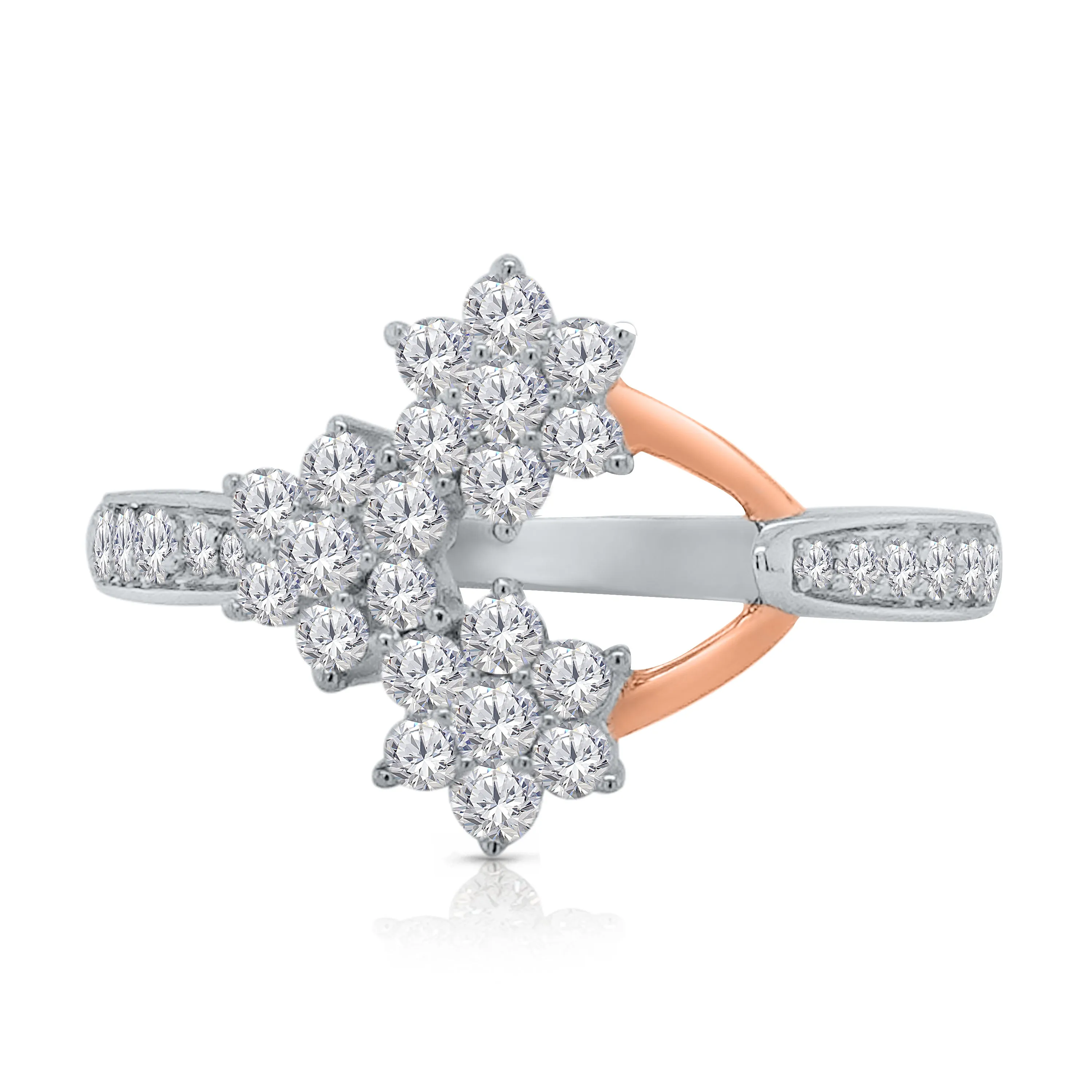 Kallati Eternal Diamond Ring in 14K Two-Tone Gold