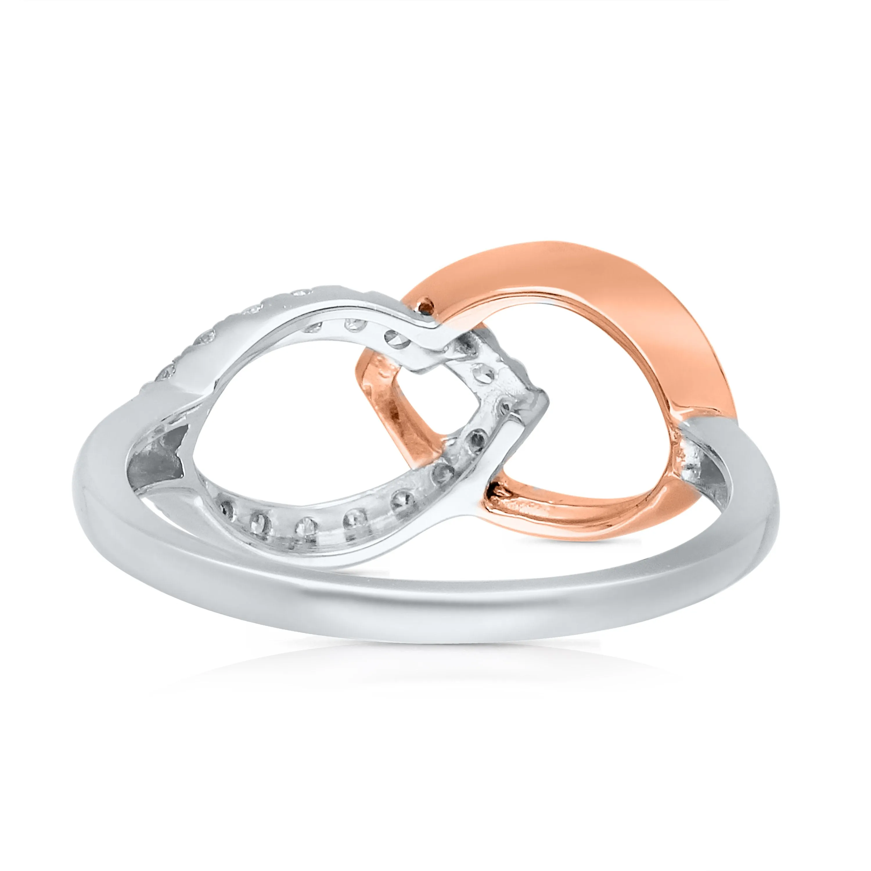 Kallati Eternal Diamond Ring in 14K Two-Tone Gold