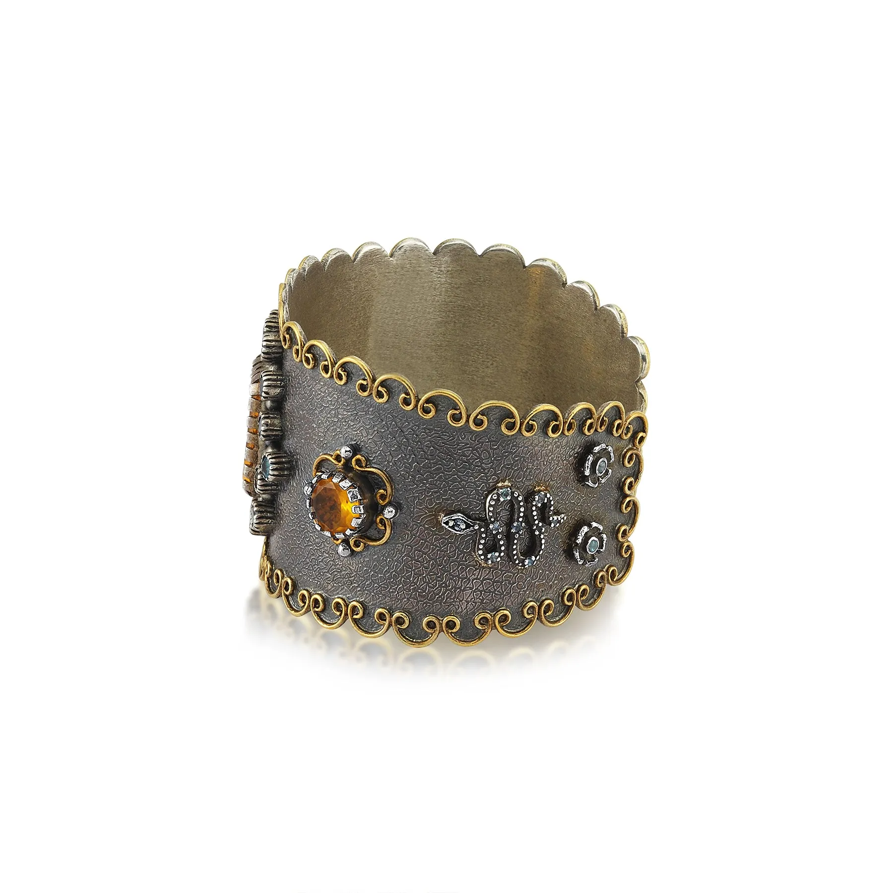 LUXE ESMERELDA SERPENT CUFF BRACELET-ONE OF A KIND