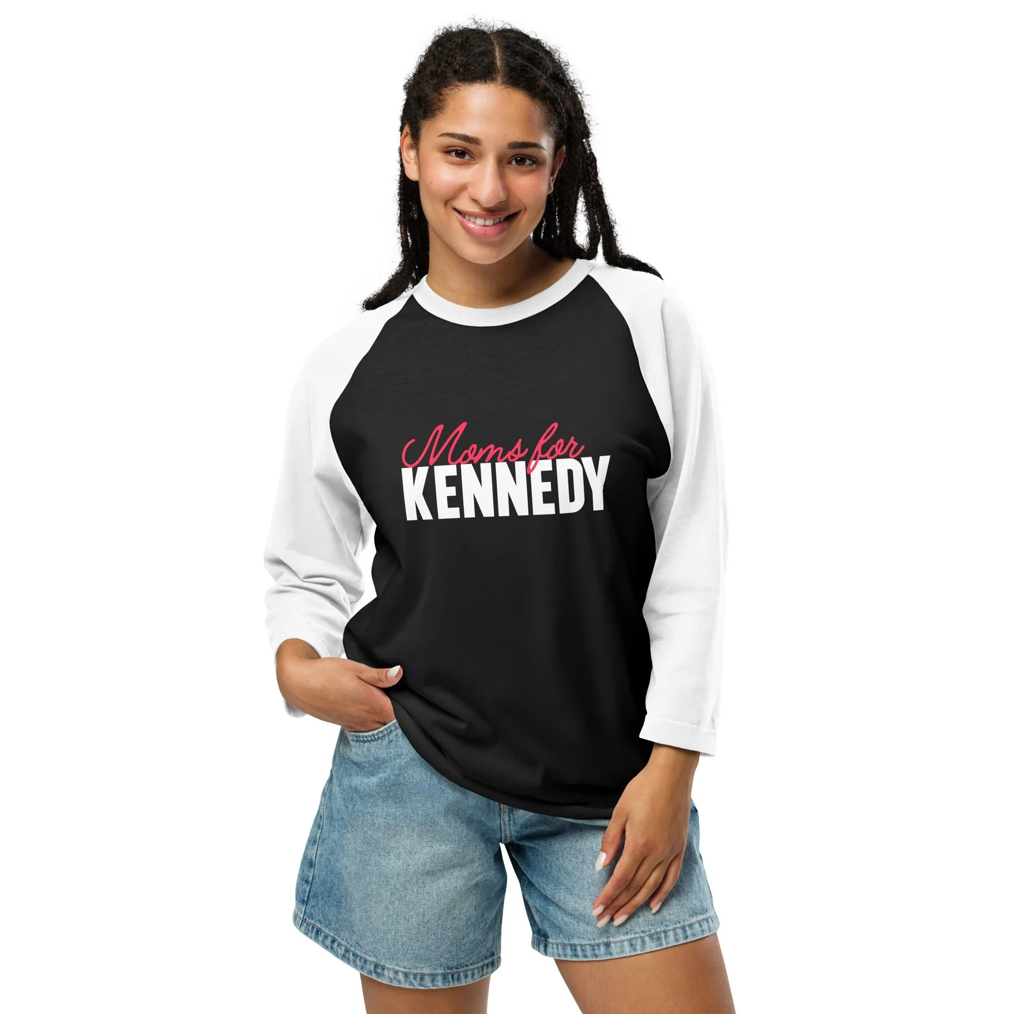Moms for Kennedy 3/4 Sleeve Raglan Shirt