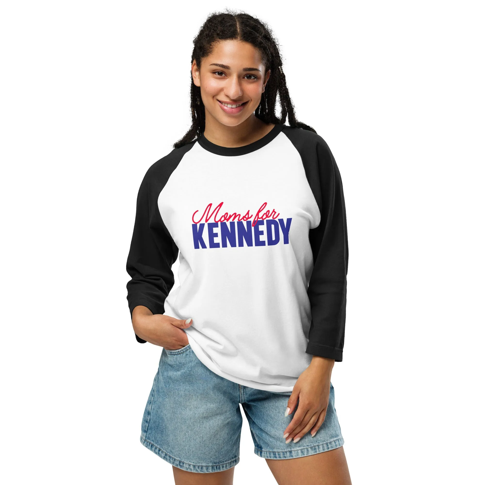 Moms for Kennedy 3/4 Sleeve Raglan Shirt