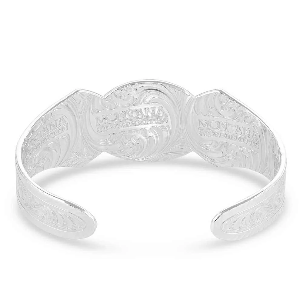Montana Silversmiths West Bound Silver Cuff Bracelet