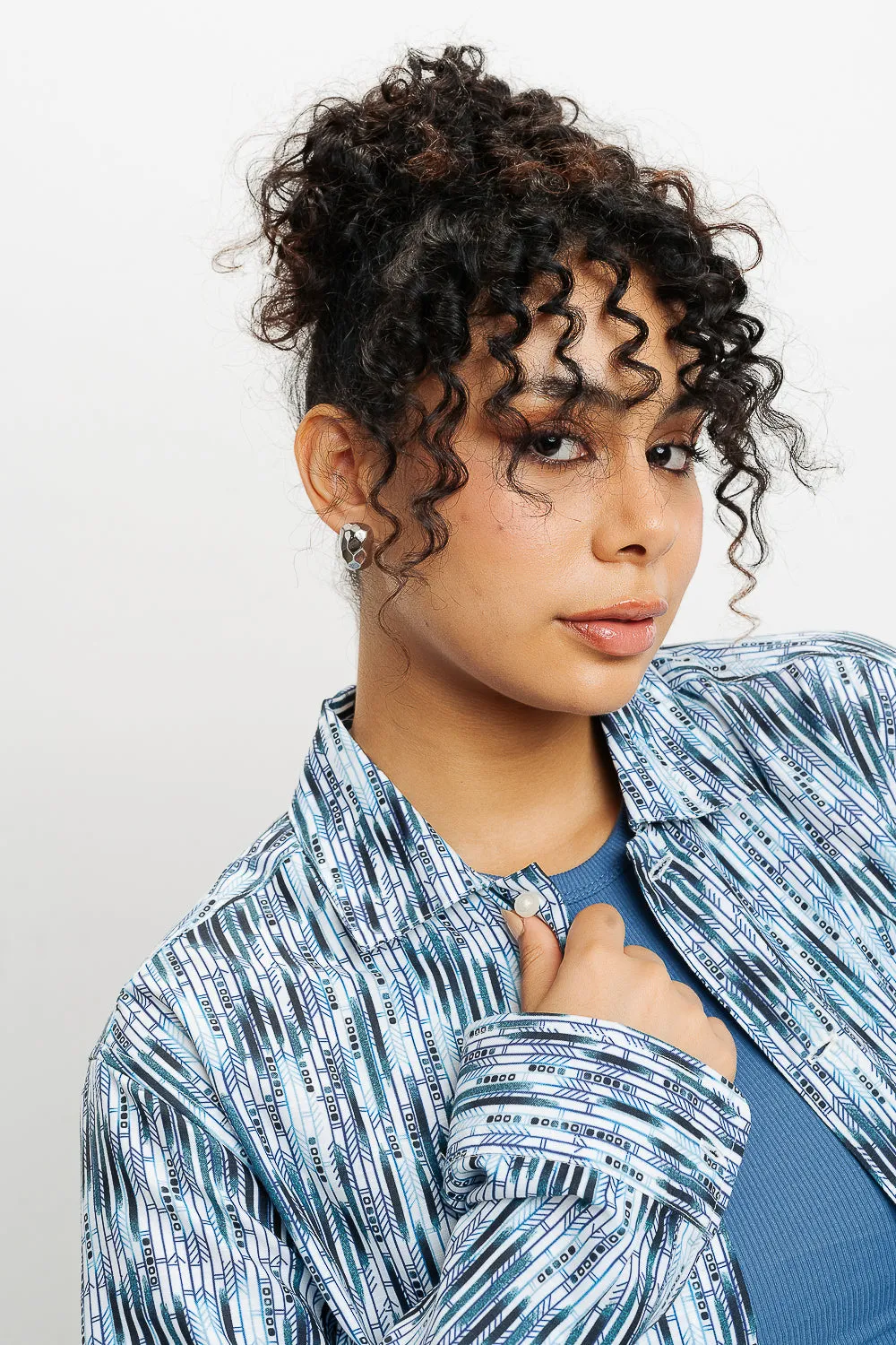 Muted Stripes Full Sleeves Women's Shirt