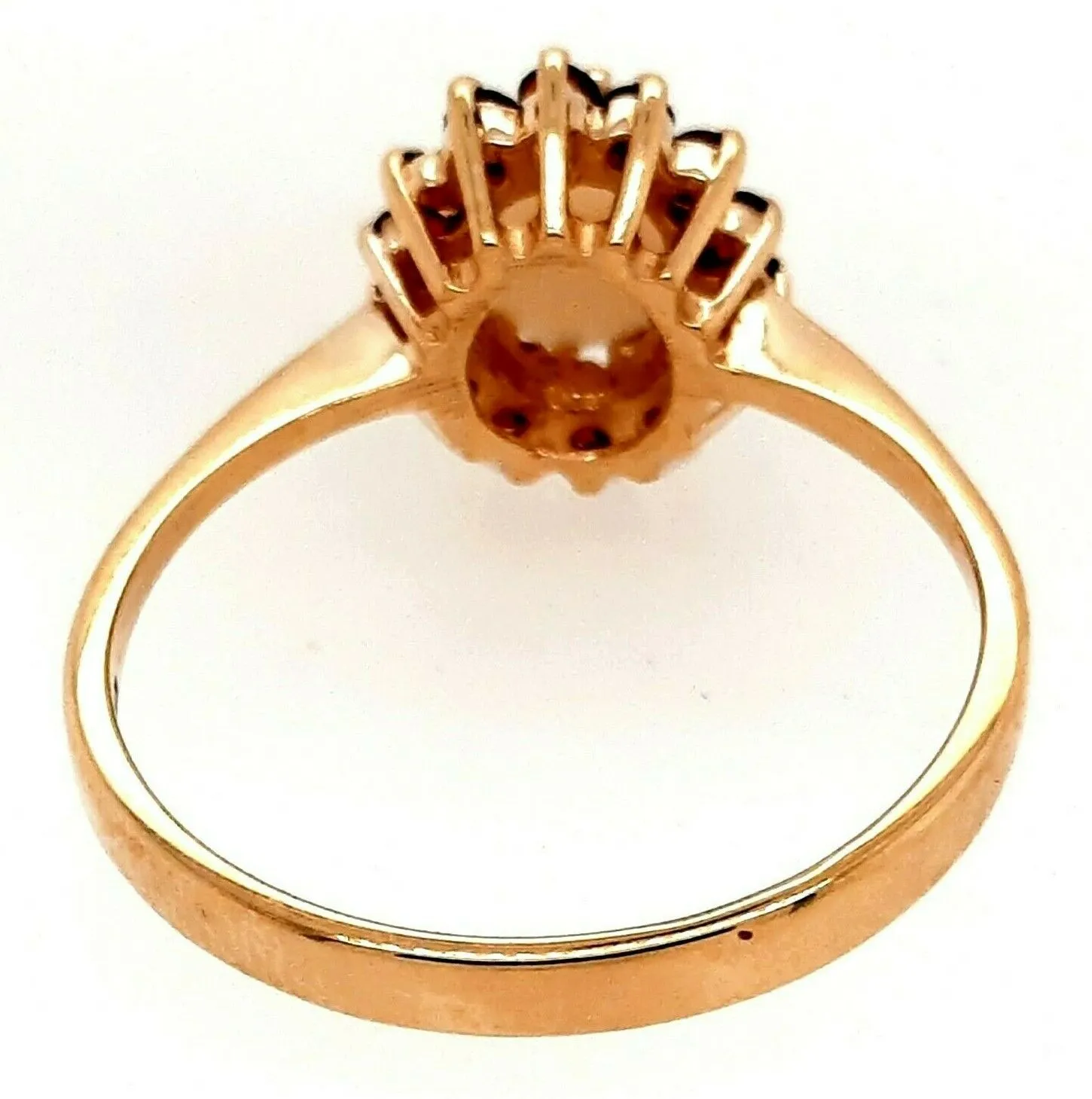 Opal & Garnet 9ct Yellow Gold Ring Hallmarked Sheffield 1994 Fine Jewellery