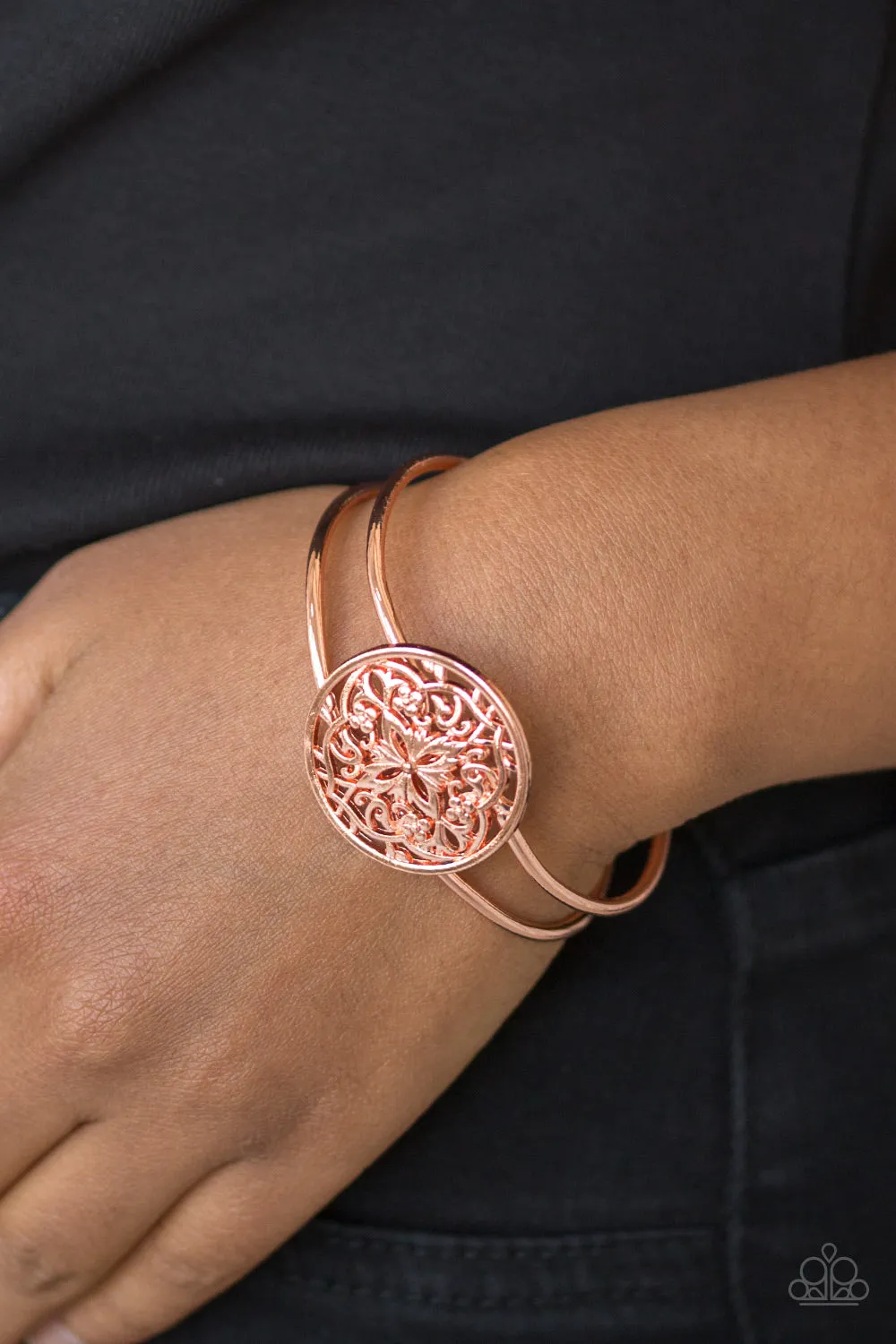 Paparazzi Accessories  - Mandala Majesty #B135 Drawer 6/3 - Copper Bracelet