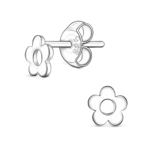 Petite Flower Stud Earrings Sterling Silver