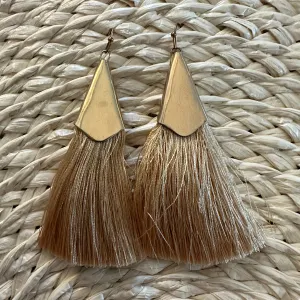 Pink Fringe Tassel Earrings