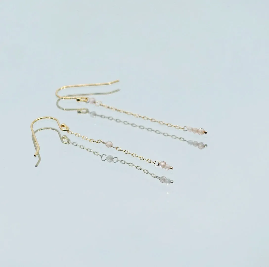 Radiance Floating Necklace and Earrings Set (Champagne)