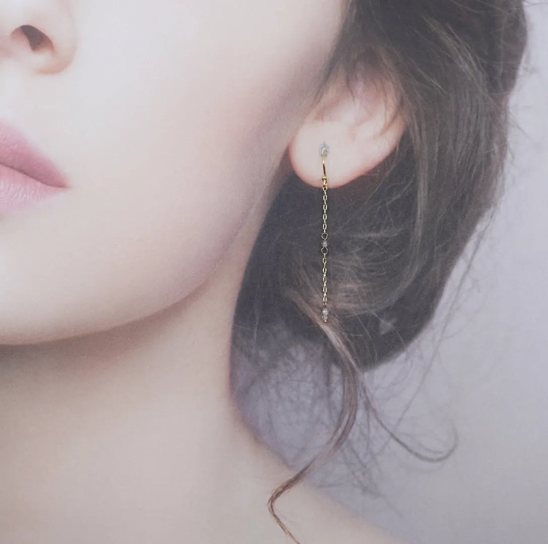 Radiance Floating Necklace and Earrings Set (Champagne)