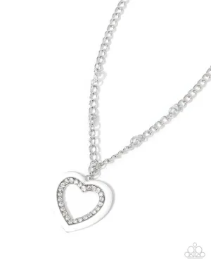 Romantic Rule - White Necklace - Paparazzi Accessories