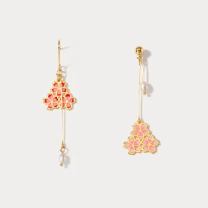 Sakura Asymmetric Earrings