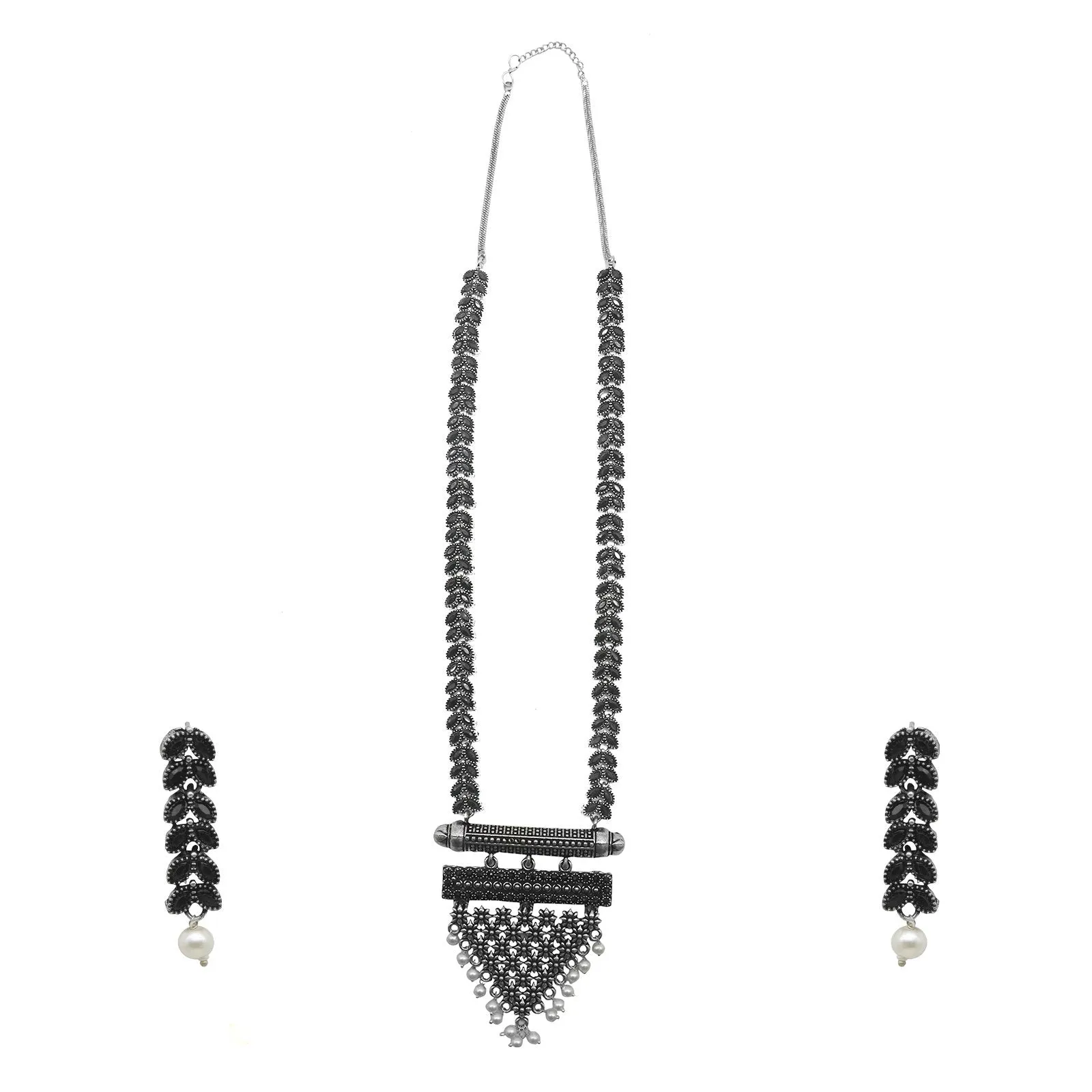 Teejh Sia Black Stone Silver Oxidized Jewelry Gift Set
