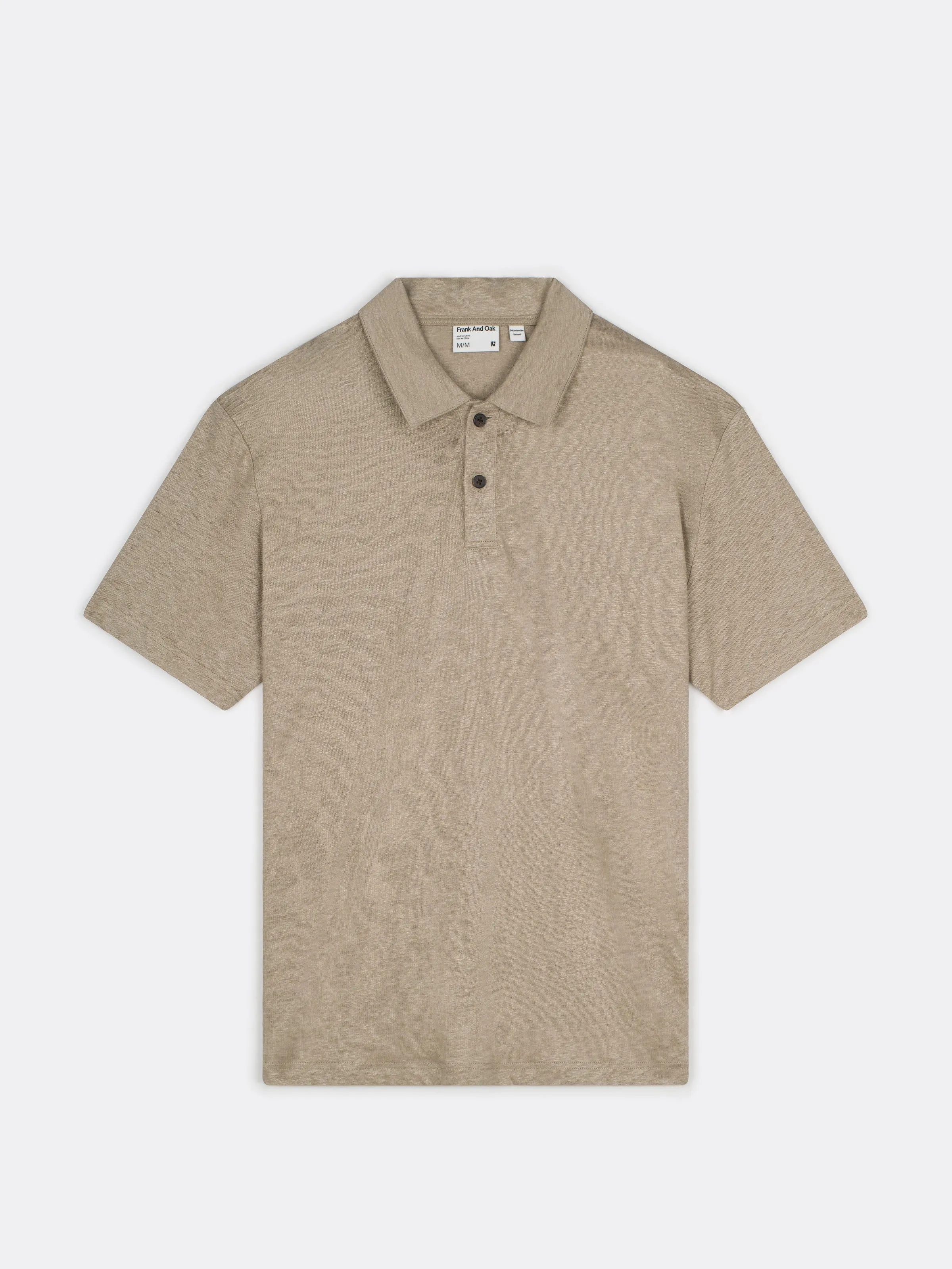 The Linen Polo in Muted Sage