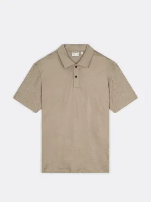 The Linen Polo in Muted Sage