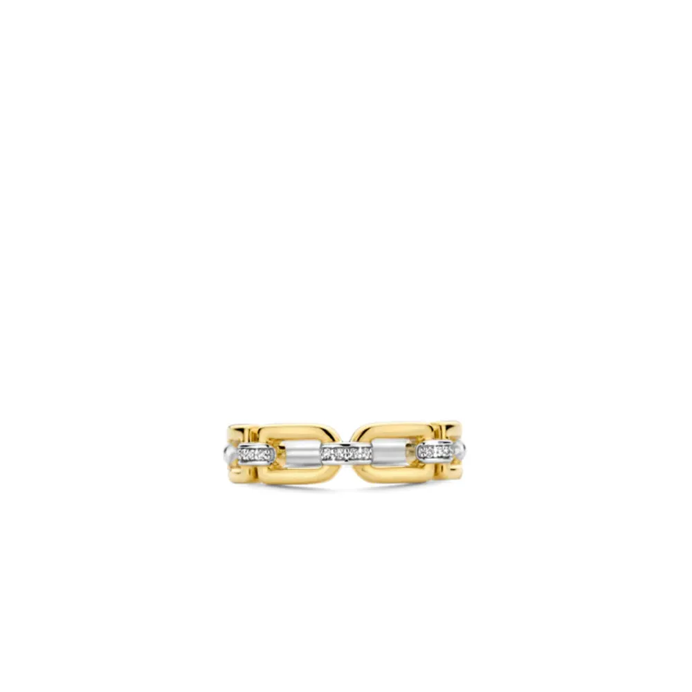 Ti Sento Two-Tone Links Ring