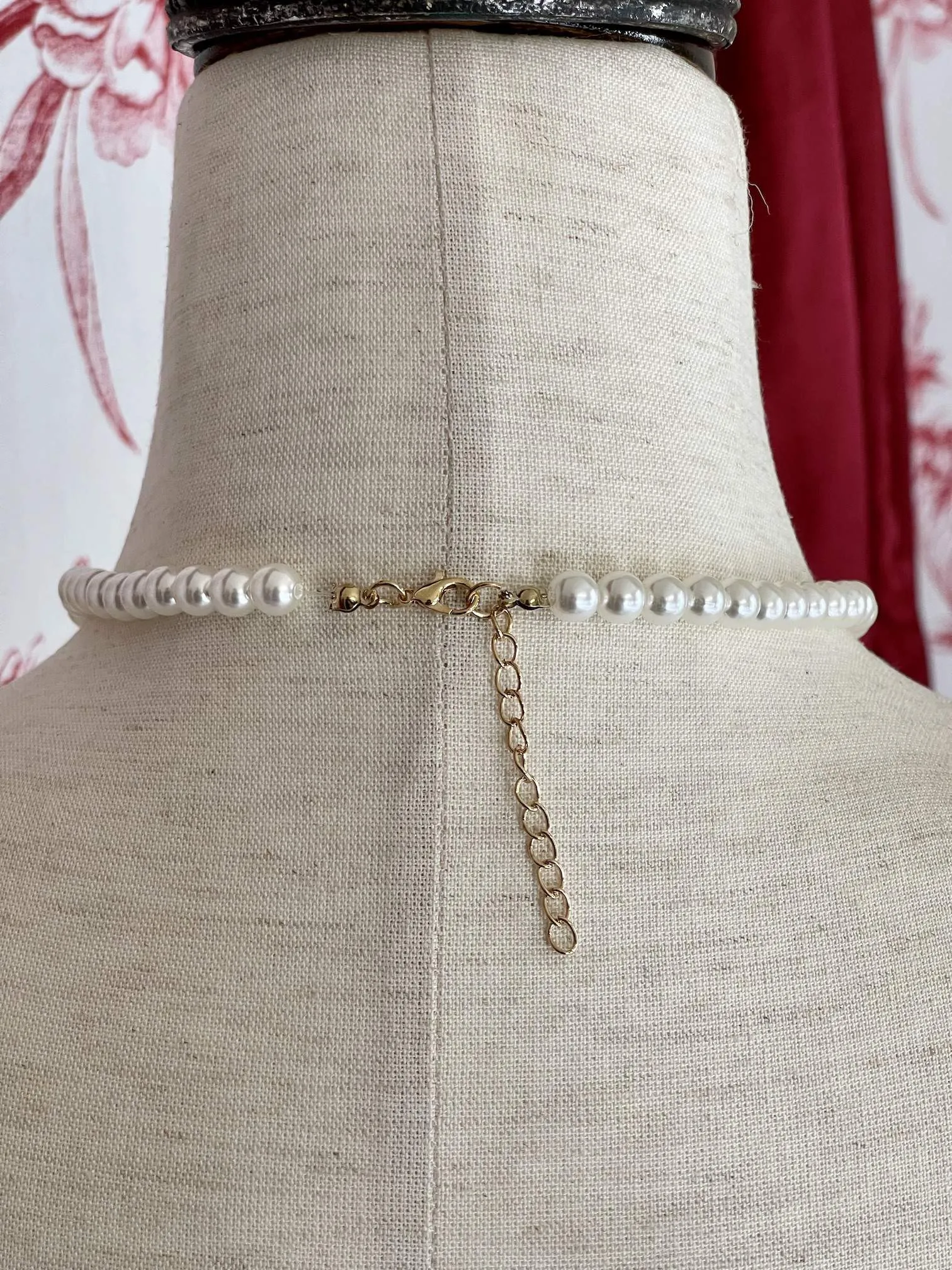 Tudor Inspired Anne Boleyn "B" Pearl Necklace
