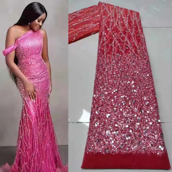 Turquoise Sequin Fabric- الترتر الفيروزي