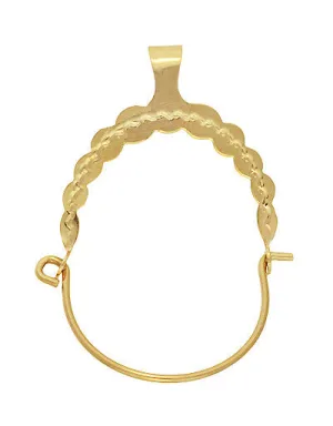 Vintage Charm Holder Pendant in 14 Karat Gold