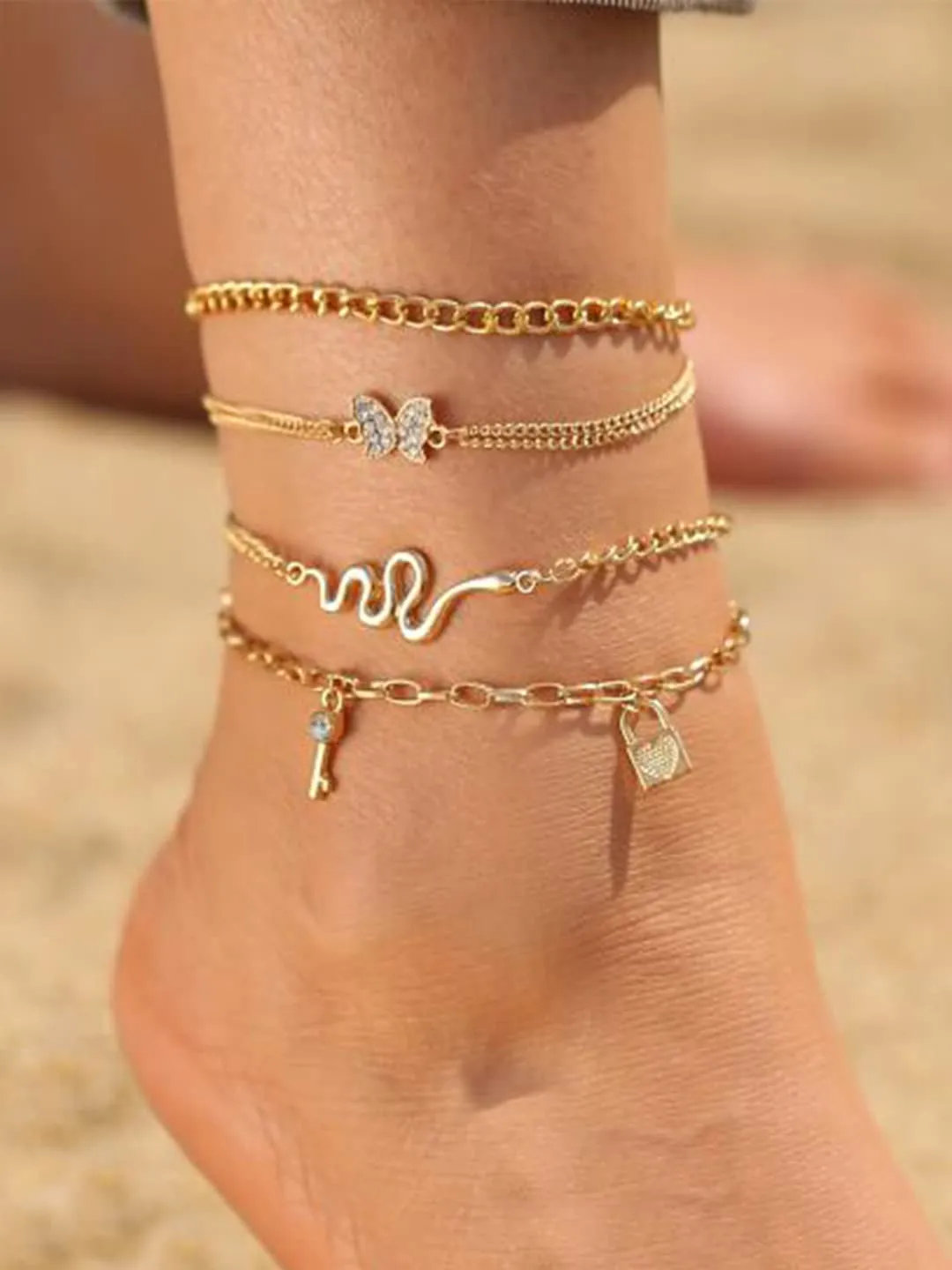 Yellow Chimes Bracelet for Women and Girls | Hanging Charms Bracelets for Women and Girls | Accessories Jewellery for Women | Birthday Gift for Girls and Women Anniversary Gift for Wife (Design 17)